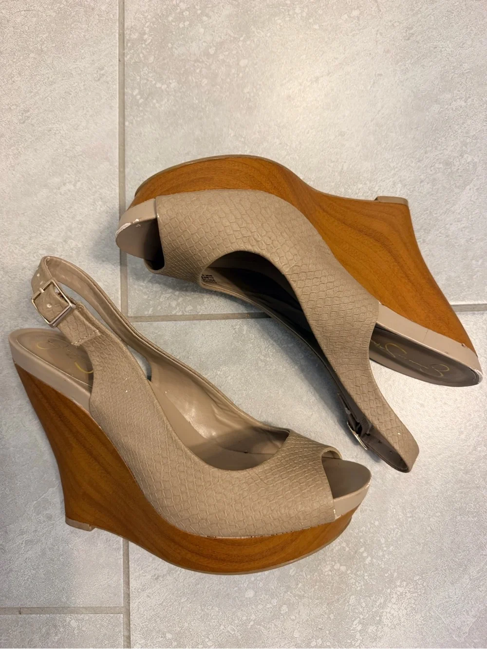 Jessica Simpson wedge heels